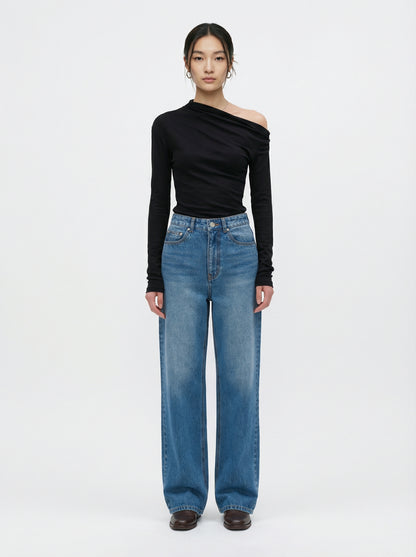 [ERA] Era Straight Fit Denim Pants (Vintage Mid Blue)