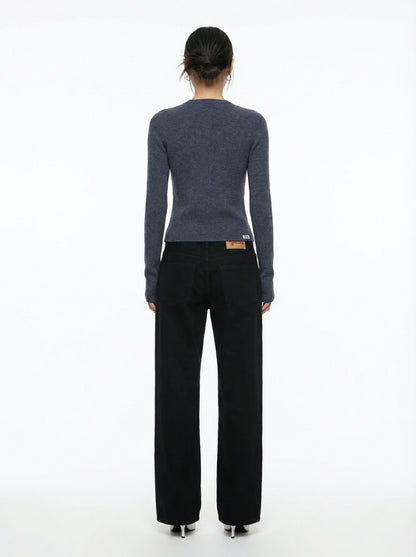 [ERA] Era Straight Fit Denim Pants (Black)