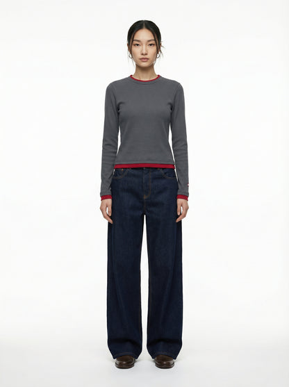 [ERA] ERA Wide Fit Denim Pants (Indigo Blue)