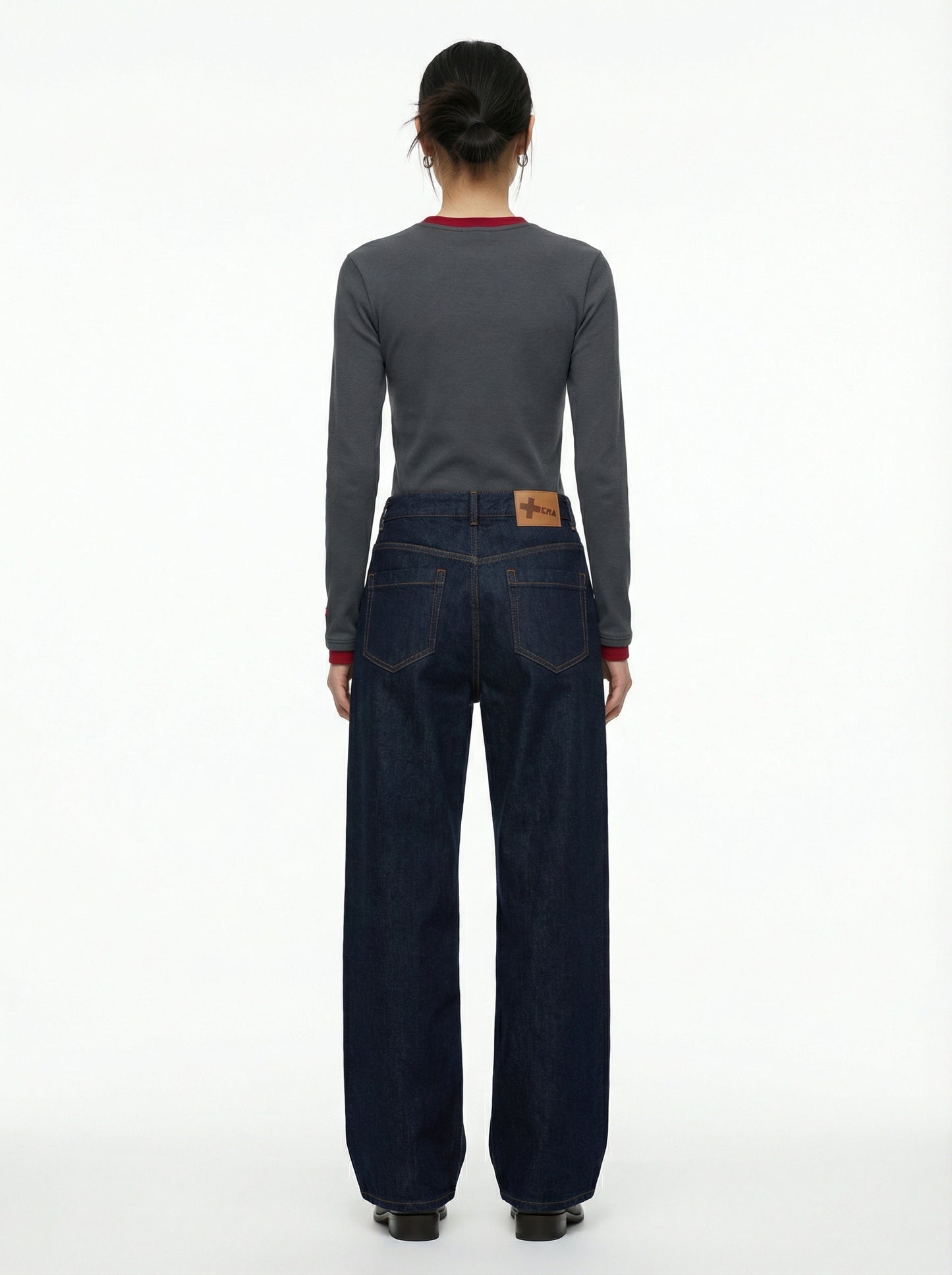 [ERA] ERA Wide Fit Denim Pants (Indigo Blue)