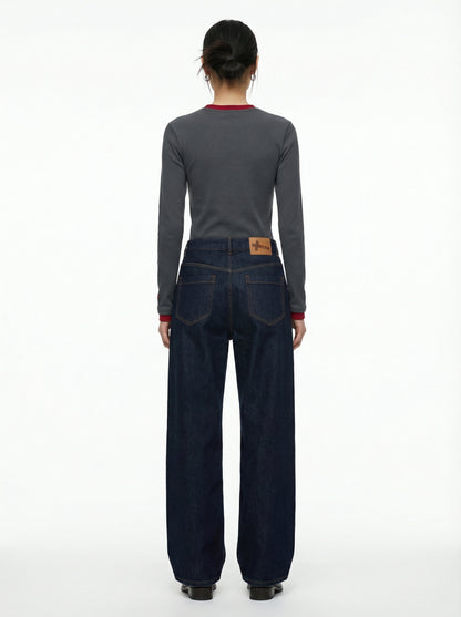 [ERA] ERA Wide Fit Denim Pants (Indigo Blue)