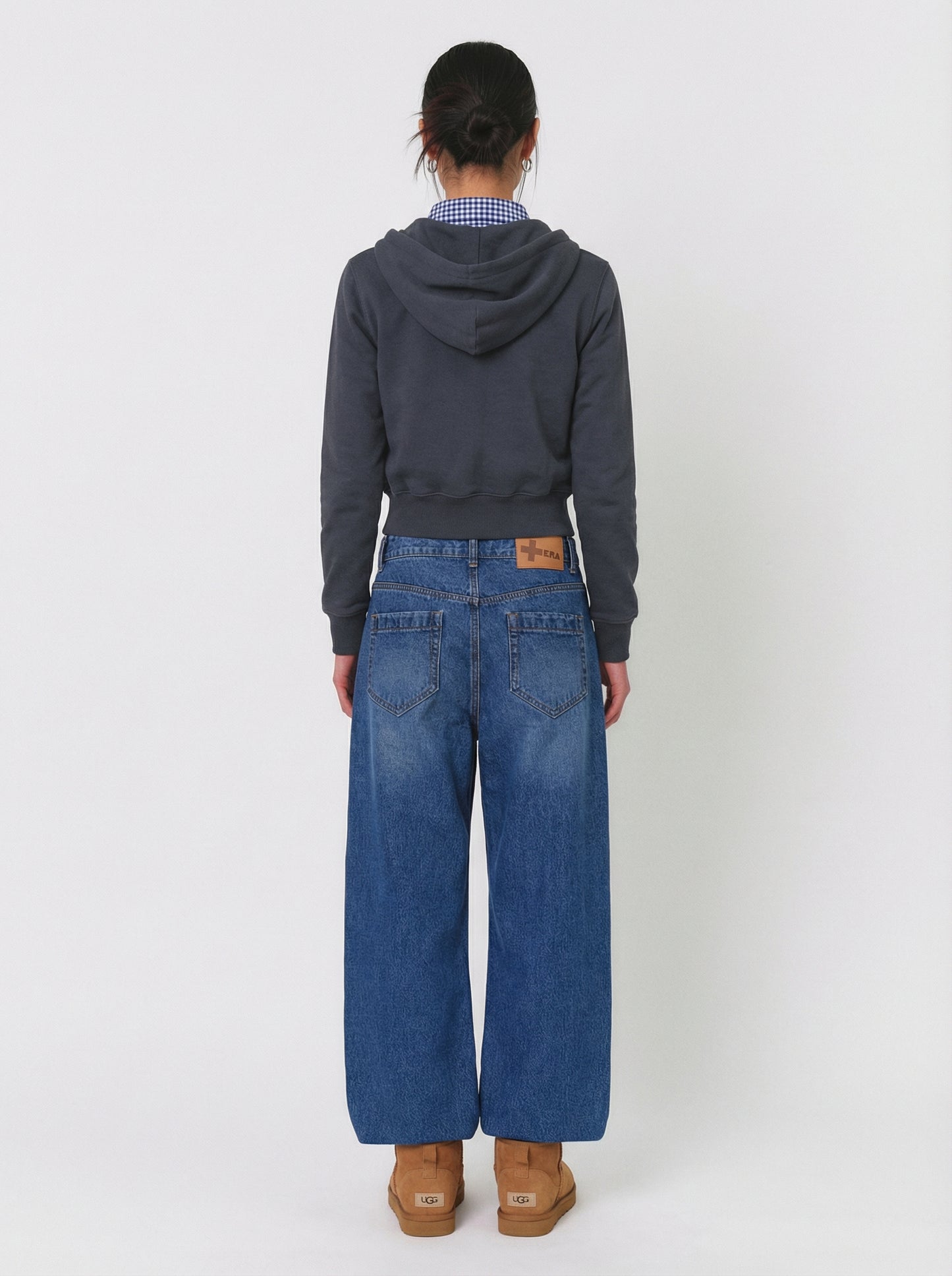 [ERA] ERA Wide Fit Denim Pants (Dusty Blue)