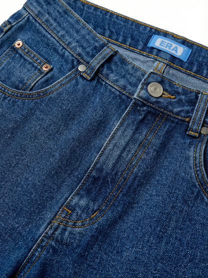 [ERA] ERA Wide Fit Denim Pants (Dusty Blue)