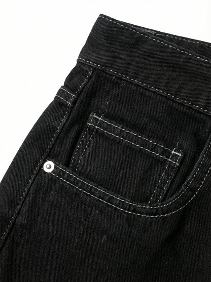 [ERA] ERA Wide Fit Denim Pants (Black)