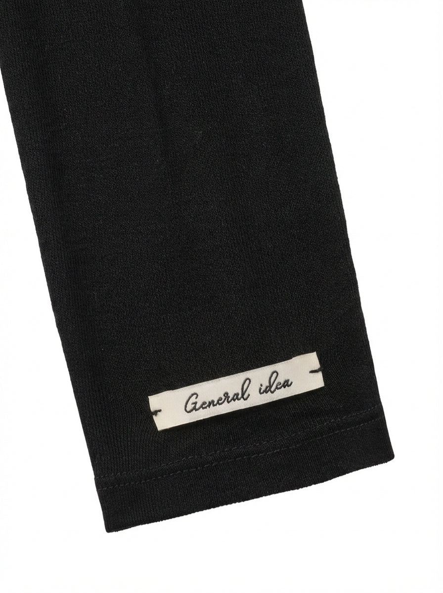 [General Idea] Soft Wool Turtleneck T-Shirt (Black)