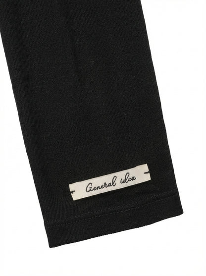 [General Idea] Soft Wool Turtleneck T-Shirt (Black)